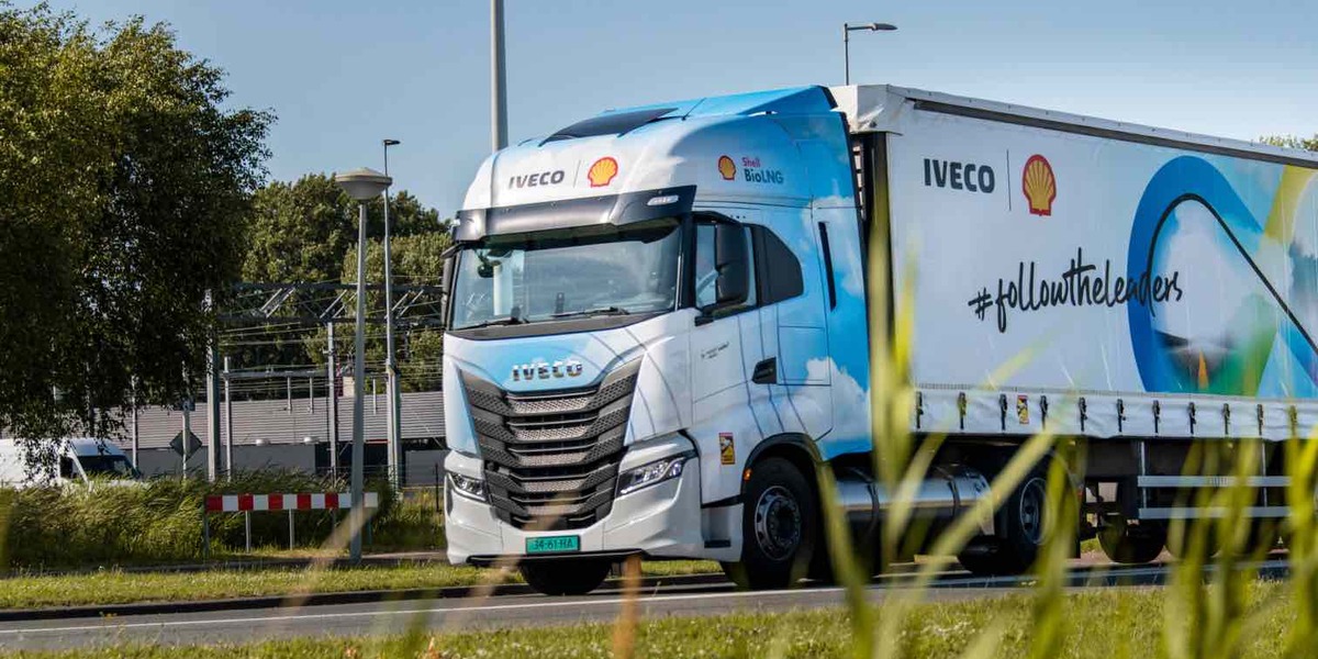 IVECO a Shell bioLNG na tour NA CEST K NULOVM EMISM